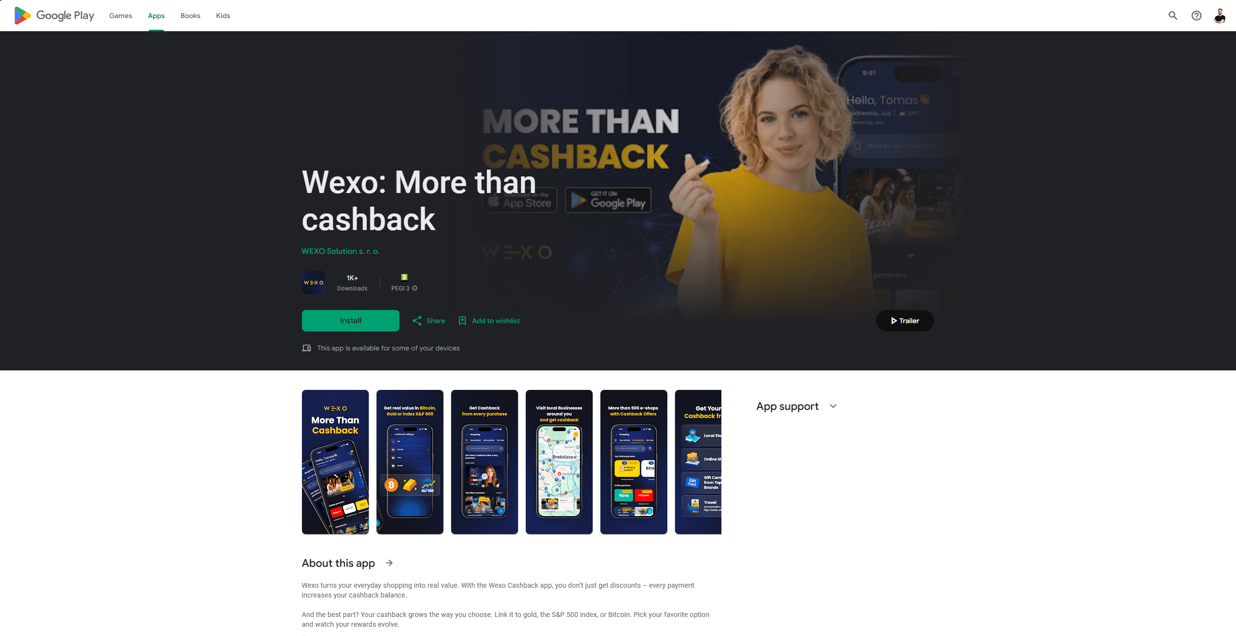 Wexo Cashback App